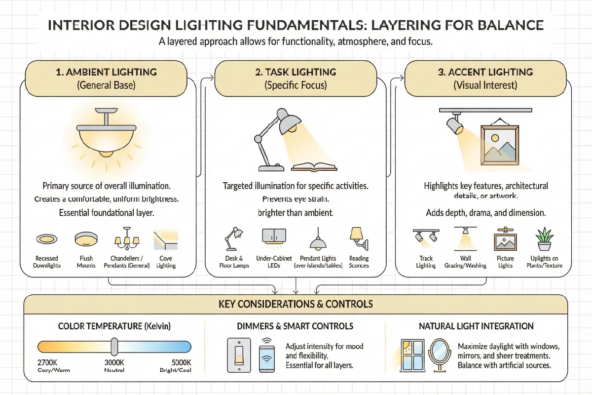 Lighting Requirements In Interior Design