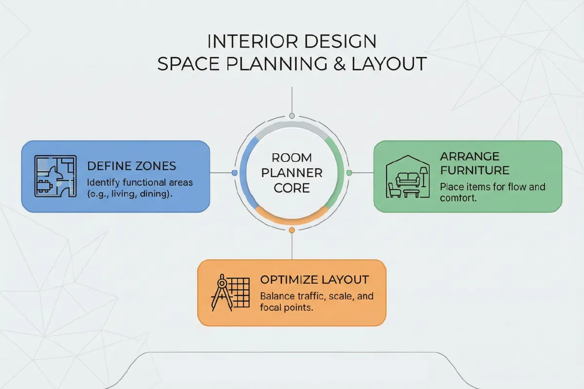 Interior Design Room Planner: Space Planning, Layout And Room Planning Explained