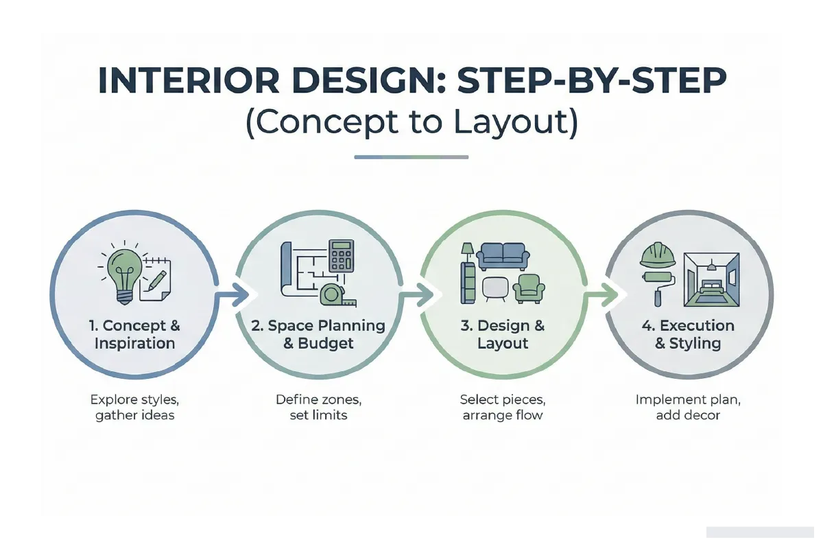 How To Plan Interior Design: Step By Step From Concept To Layout