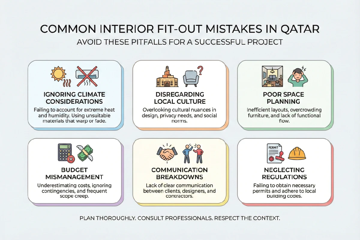 Common Interior Fit Out Mistakes In Qatar And How To Avoid Them