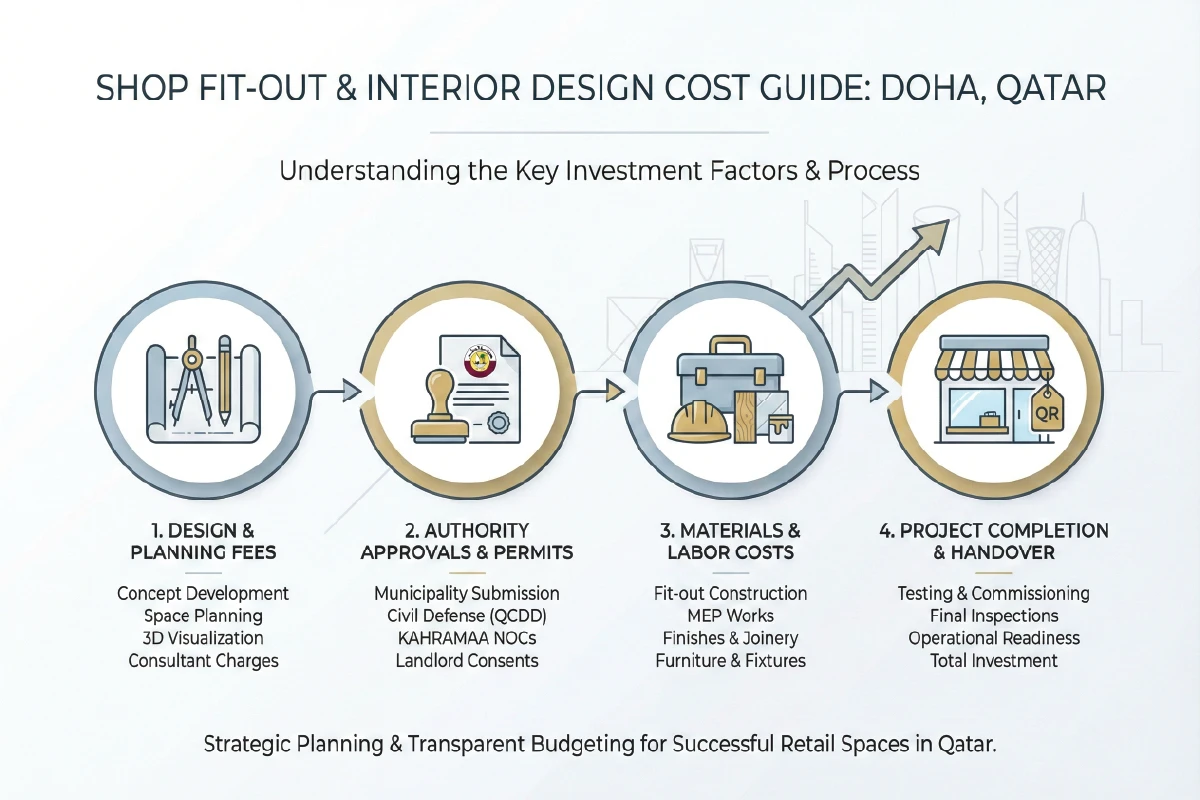 Shop Fit Out And Interior Design Cost In Doha, Qatar