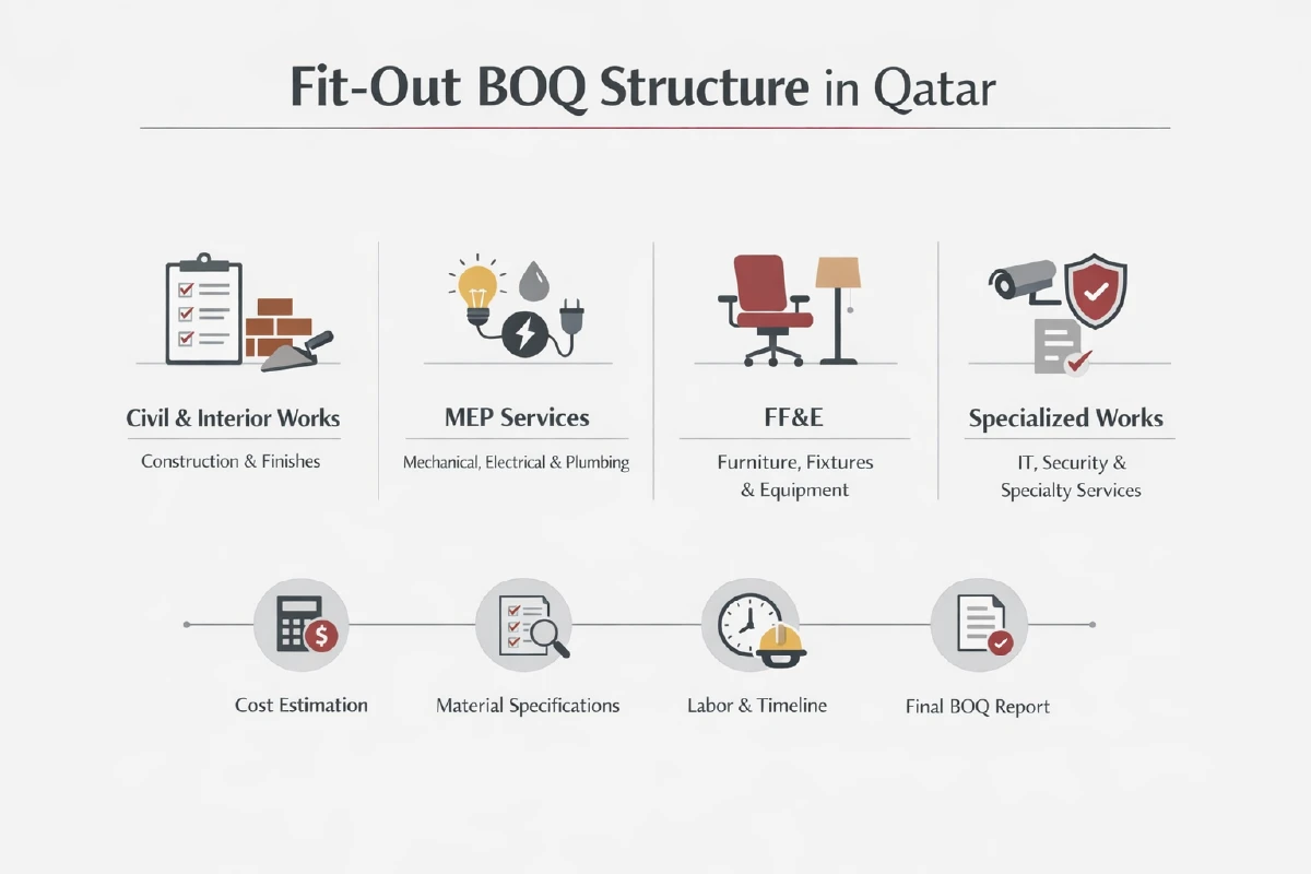 Fitout BOQ Structure in Qatar: How Quantities and Scope Are Defined