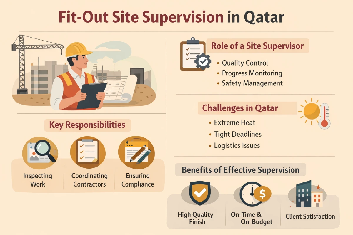 Fitout Site Supervision in Qatar: Roles, Reporting, and Quality Control