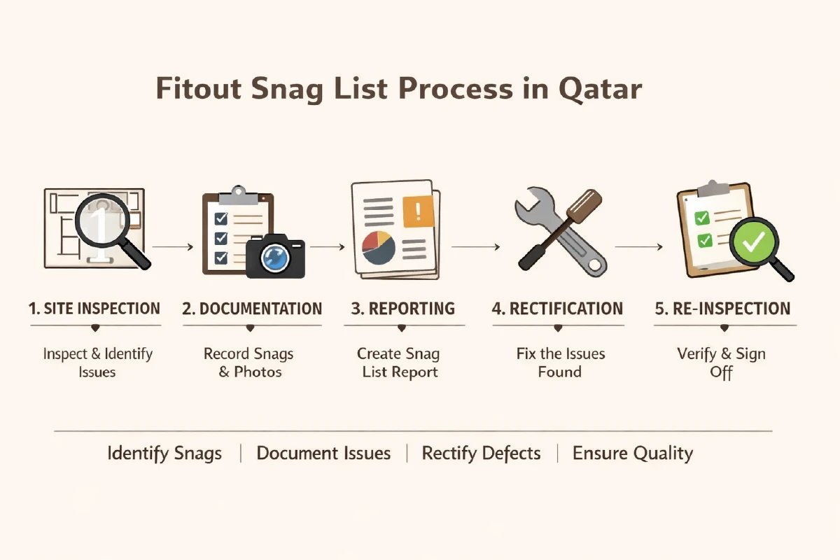Fitout Snag List in Qatar: How Snagging Is Done on Commercial Projects